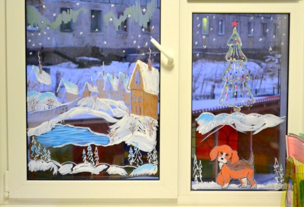 Новогодняя сказка на окне