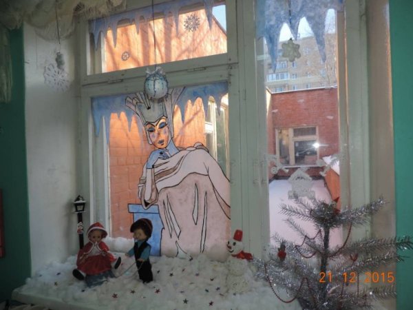 Сказка на окне Снежная Королева