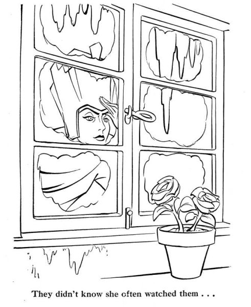 Кай и Герда Снежная Королева на окна