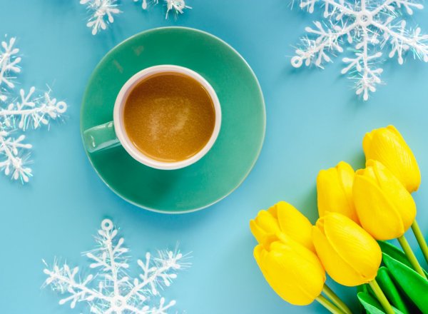 Доброе утро,зима,снежинки