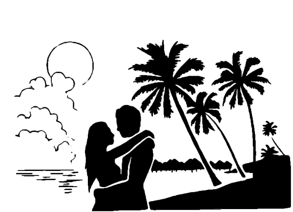 Романтические трафареты