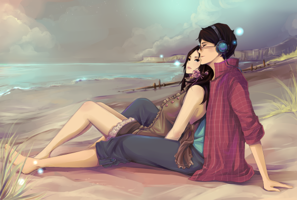 Влюбленные арт