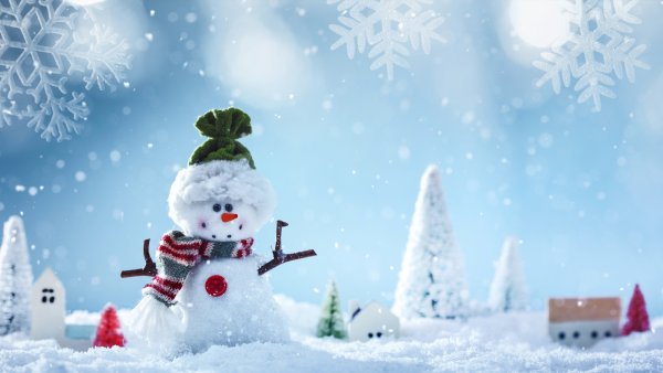 Снеговик и новый год