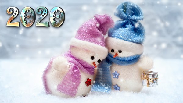 Зима Снеговик