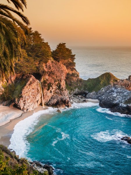 Биг сур Калифорния водопад