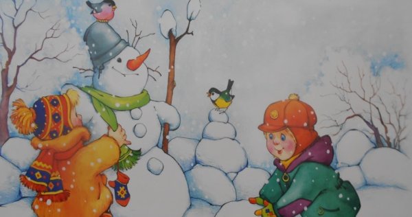 Лепка Снеговик для детей в детском саду