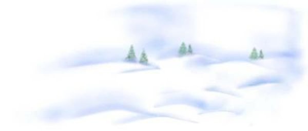 Сугробы снега на прозрачном фоне