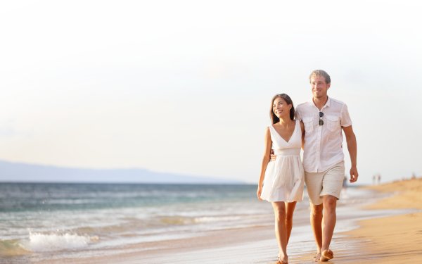 Пара на пляже