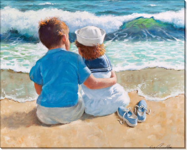 Картины дети и море