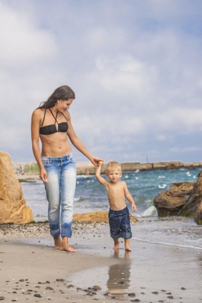 Фотосессия с малышом на море