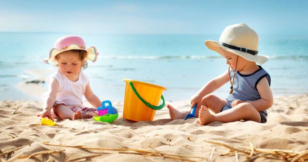 Лето пляж дети