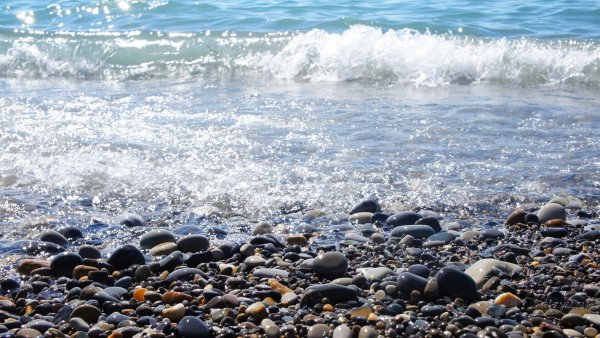 Берег черного моря Лазаревское