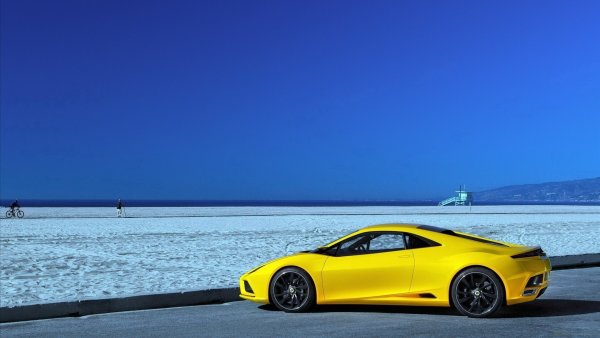 Сине желтая машина